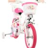 Volare Unicorn Kinderfahrrad - Mädchen - 14 Zoll - Weiß - Zwei Handbremsen