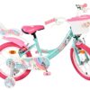 Volare Unicorn Kinderfahrrad - Mädchen - 16 Zoll - Grün - Zwei Handbremsen
