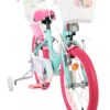 Volare Unicorn Kinderfahrrad - Mädchen - 16 Zoll - Grün - Zwei Handbremsen