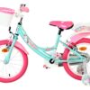 Volare Unicorn Kinderfahrrad - Mädchen - 16 Zoll - Grün - Zwei Handbremsen