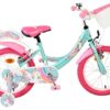 Volare Unicorn Kinderfahrrad - Mädchen - 16 Zoll - Grün - Zwei Handbremsen