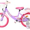 Volare Unicorn Kinderfahrrad – Mädchen – 16 Zoll – Lila