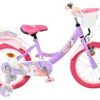 Volare Unicorn Kinderfahrrad – Mädchen – 16 Zoll – Lila