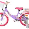 Volare Unicorn Kinderfahrrad - Mädchen - 16 Zoll - Lila - Zwei Handbremsen