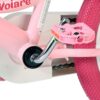 Volare Unicorn Kinderfahrrad - Mädchen - 16 Zoll - Rosa - Zwei Handbremsen