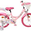 Volare Unicorn Kinderfahrrad - Mädchen - 16 Zoll - Rosa - Zwei Handbremsen