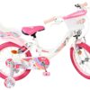 Volare Unicorn Kinderfahrrad - Mädchen - 16 Zoll - Weiß - Zwei Handbremsen