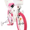 Volare Unicorn Kinderfahrrad - Mädchen - 16 Zoll - Weiß - Zwei Handbremsen