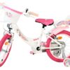 Volare Unicorn Kinderfahrrad - Mädchen - 16 Zoll - Weiß - Zwei Handbremsen