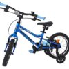 Volare Venom Kinderfahrrad - Jungen - 14 Zoll - Blau - Zwei Handbremsen