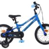 Volare Venom Kinderfahrrad - Jungen - 14 Zoll - Blau - Zwei Handbremsen