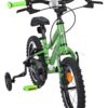 Volare Venom Kinderfahrrad - Jungen - 14 Zoll - Grün - Zwei Handbremsen