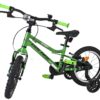 Volare Venom Kinderfahrrad - Jungen - 14 Zoll - Grün - Zwei Handbremsen