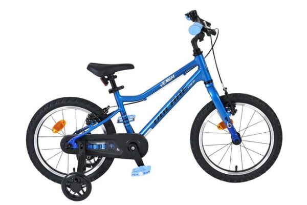 Volare Venom Kinderfahrrad - Jungen - 16 Zoll - Blau - Zwei Handbremsen