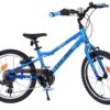 Volare Venom Kinderfahrrad - Jungen - 18 Zoll - Blau - 6 Gänge - Zwei Handbremsen