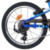Volare Venom Kinderfahrrad - Jungen - 18 Zoll - Blau - 6 Gänge - Zwei Handbremsen