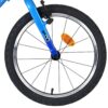 Volare Venom Kinderfahrrad - Jungen - 18 Zoll - Blau - 6 Gänge - Zwei Handbremsen