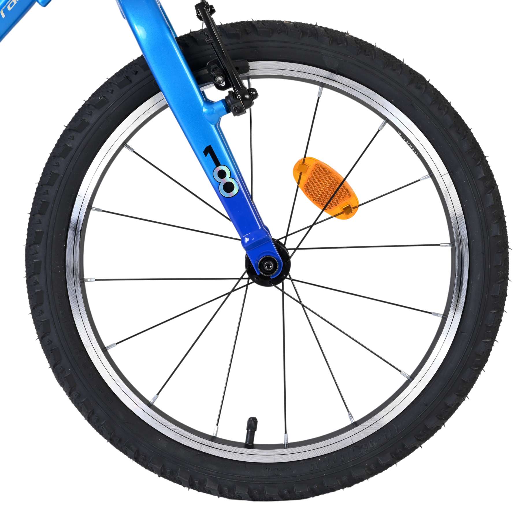 Volare Venom Kinderfahrrad - Jungen - 18 Zoll - Blau - 6 Gänge - Zwei Handbremsen
