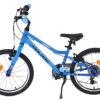 Volare Venom Kinderfahrrad - Jungen - 18 Zoll - Blau - 6 Gänge - Zwei Handbremsen