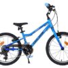 Volare Venom Kinderfahrrad - Jungen - 18 Zoll - Blau - 6 Gänge - Zwei Handbremsen