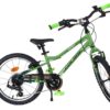 Volare Venom Kinderfahrrad - Jungen - 18 Zoll - Grün - 6 Gänge - Zwei Handbremsen