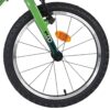Volare Venom Kinderfahrrad - Jungen - 18 Zoll - Grün - 6 Gänge - Zwei Handbremsen