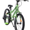 Volare Venom Kinderfahrrad - Jungen - 18 Zoll - Grün - 6 Gänge - Zwei Handbremsen