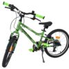 Volare Venom Kinderfahrrad - Jungen - 18 Zoll - Grün - 6 Gänge - Zwei Handbremsen