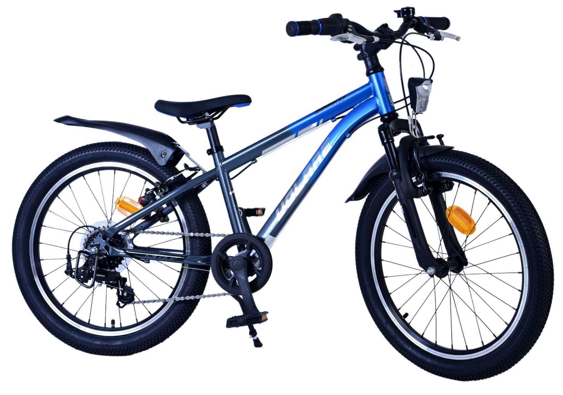 Volare XC Race Kinderfahrrad – 20 Zoll – Blau/Grau – 7 Gänge 11