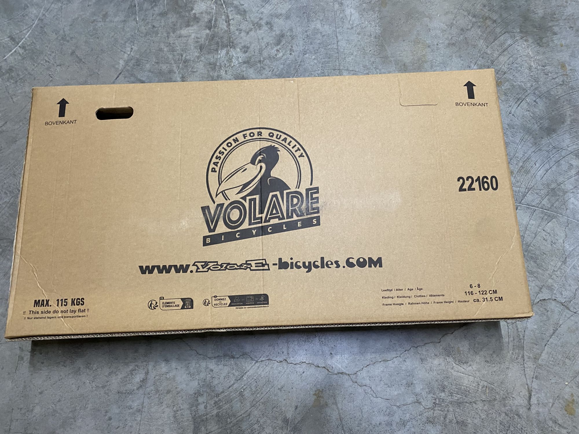 Volare XC Race Kinderfahrrad – 20 Zoll – Blau/Grau – 7 Gänge 12