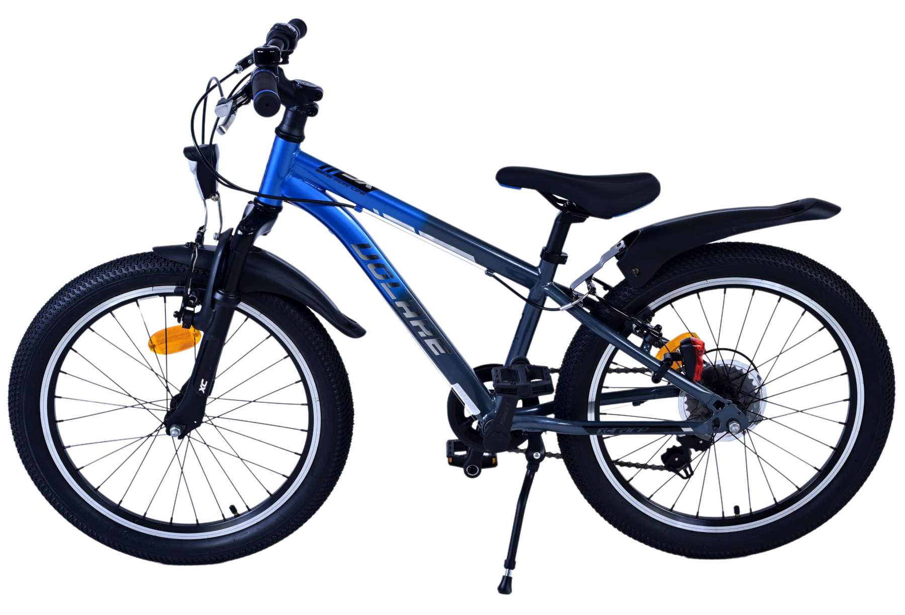 Volare XC Race Kinderfahrrad – 20 Zoll – Blau/Grau – 7 Gänge 8