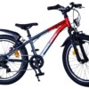 Volare XC Race Kinderfahrrad – 20 Zoll – Rot/Grau – 7 Gänge 11