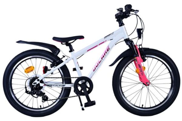 Volare XC Race Kinderfahrrad – 20 Zoll – Weiß/Pink – 7 Gänge