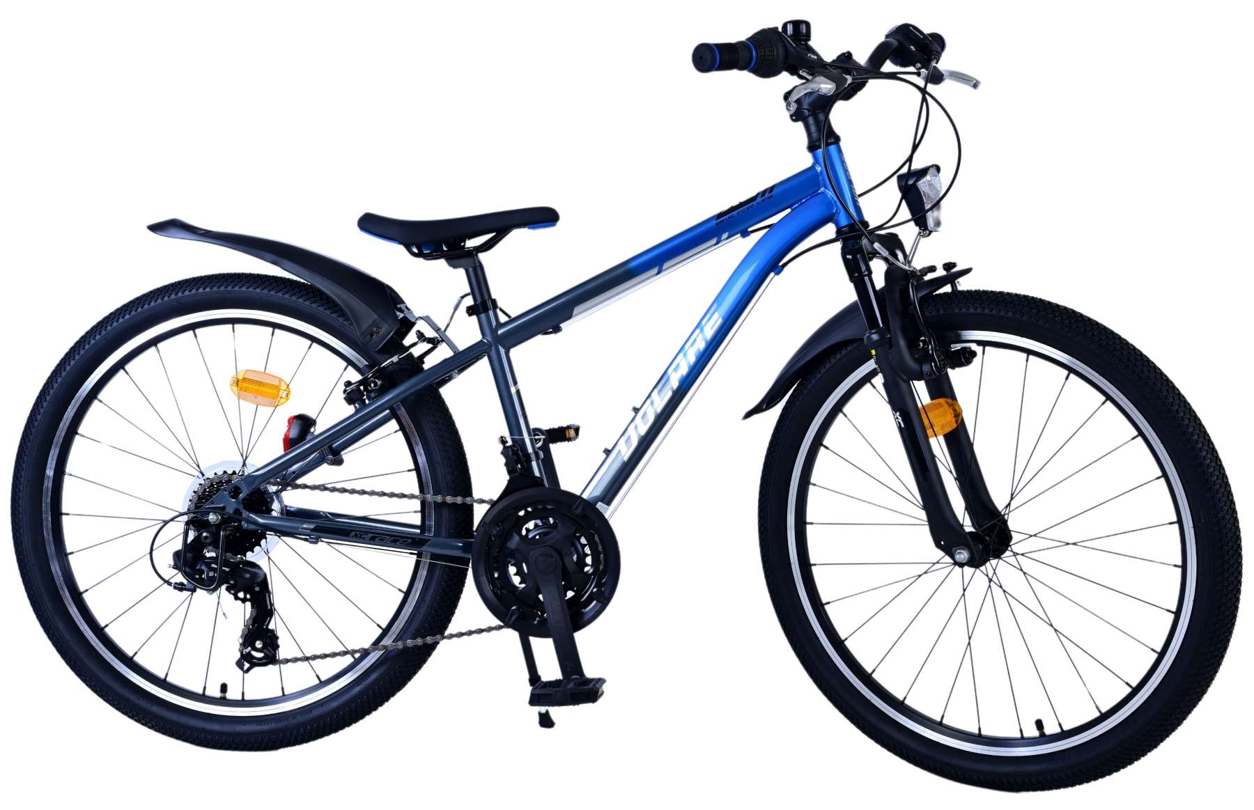 Volare XC Race Kinderfahrrad – 24 Zoll – Blau/Grau – 21 Gänge 11