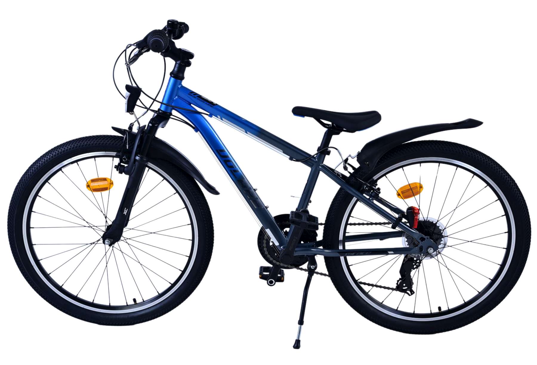 Volare XC Race Kinderfahrrad – 24 Zoll – Blau/Grau – 21 Gänge 8