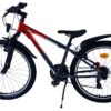 Volare XC Race Kinderfahrrad – 24 Zoll – Rot/Grau – 21 Gänge 8