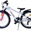 Volare XC Race Kinderfahrrad – 24 Zoll – Weiß/Pink – 21 Gänge 8