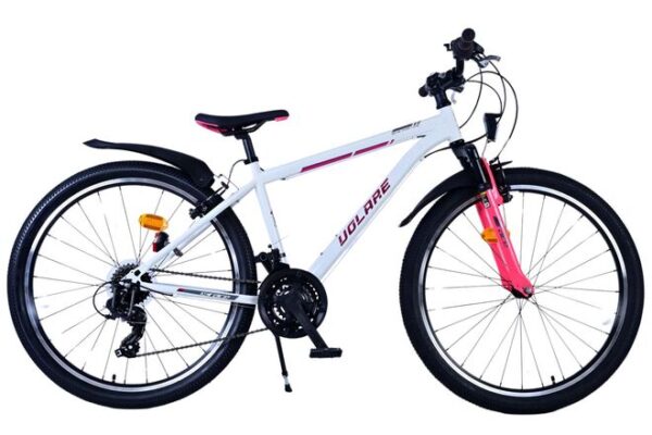 Volare XC Race Kinderfahrrad – 26 Zoll – Weiß/Pink – 21 Gänge