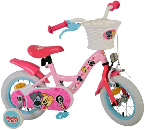 Woezel & Pip Kinderfahrrad – Mädchen – 12 Zoll – Rosa 2